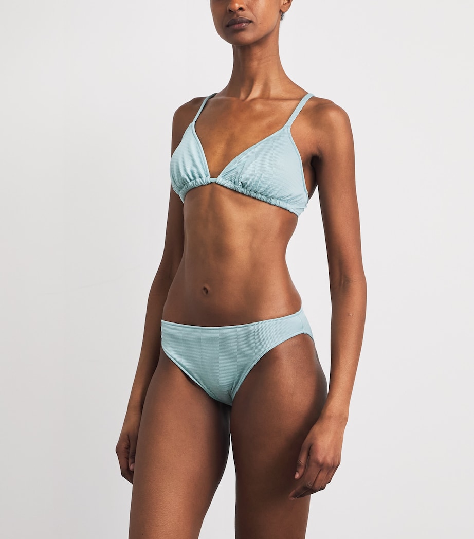 Wolford Womens Textured Bikini Briefs Aqua Image 2