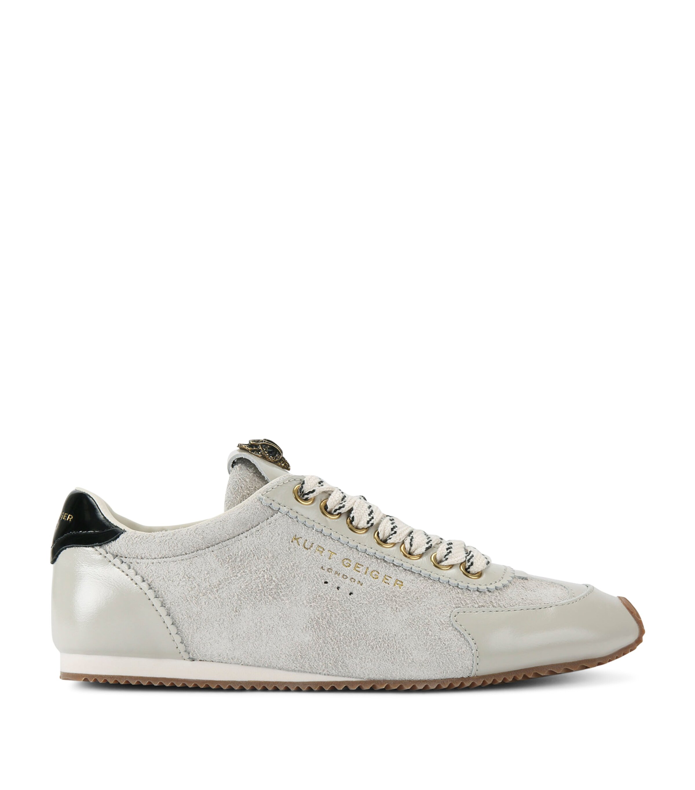 Kurt Geiger London Suede-Leather Islington Sneakers | Women Shoes | Trainers | Low-Top Trainers | Designers | Kurt Geiger London