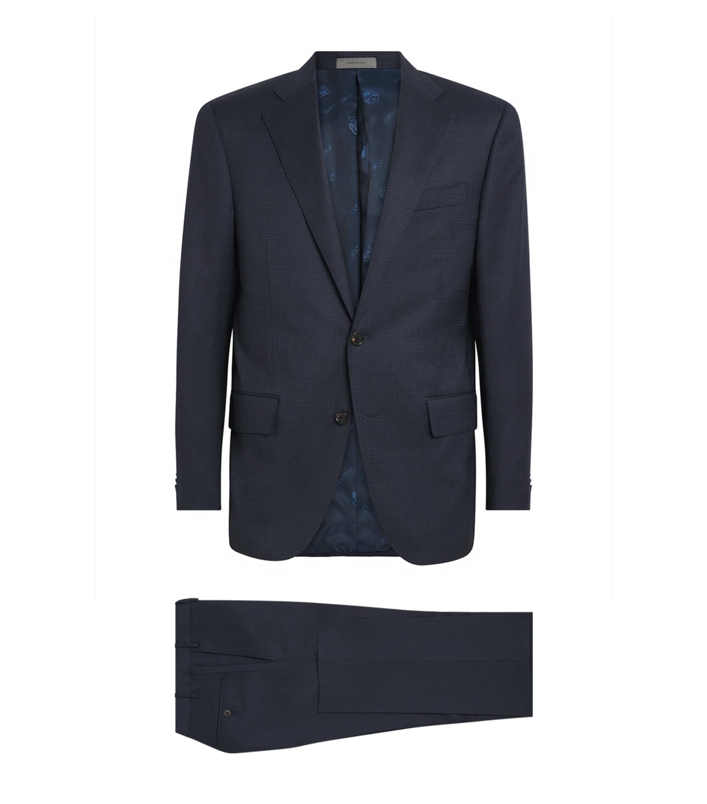 Virgin Wool-Blend 2-Piece Suit 003 CHINA BLUE Image 1