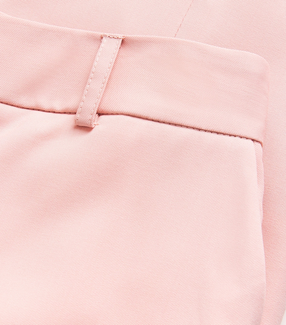 Silk Geometric Wide-Leg Trousers EXCL BABY PINK WOOL Image 5