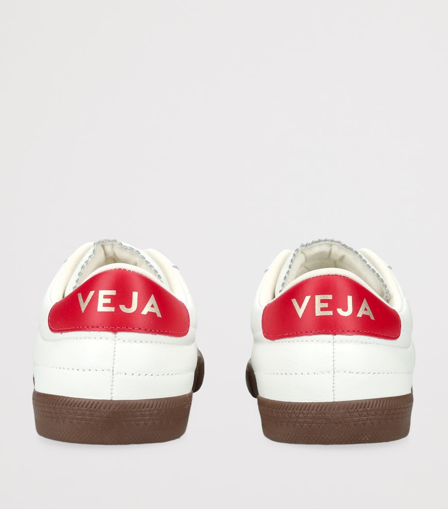 Leather Panenka Sneakers WHITE/RED Image 2