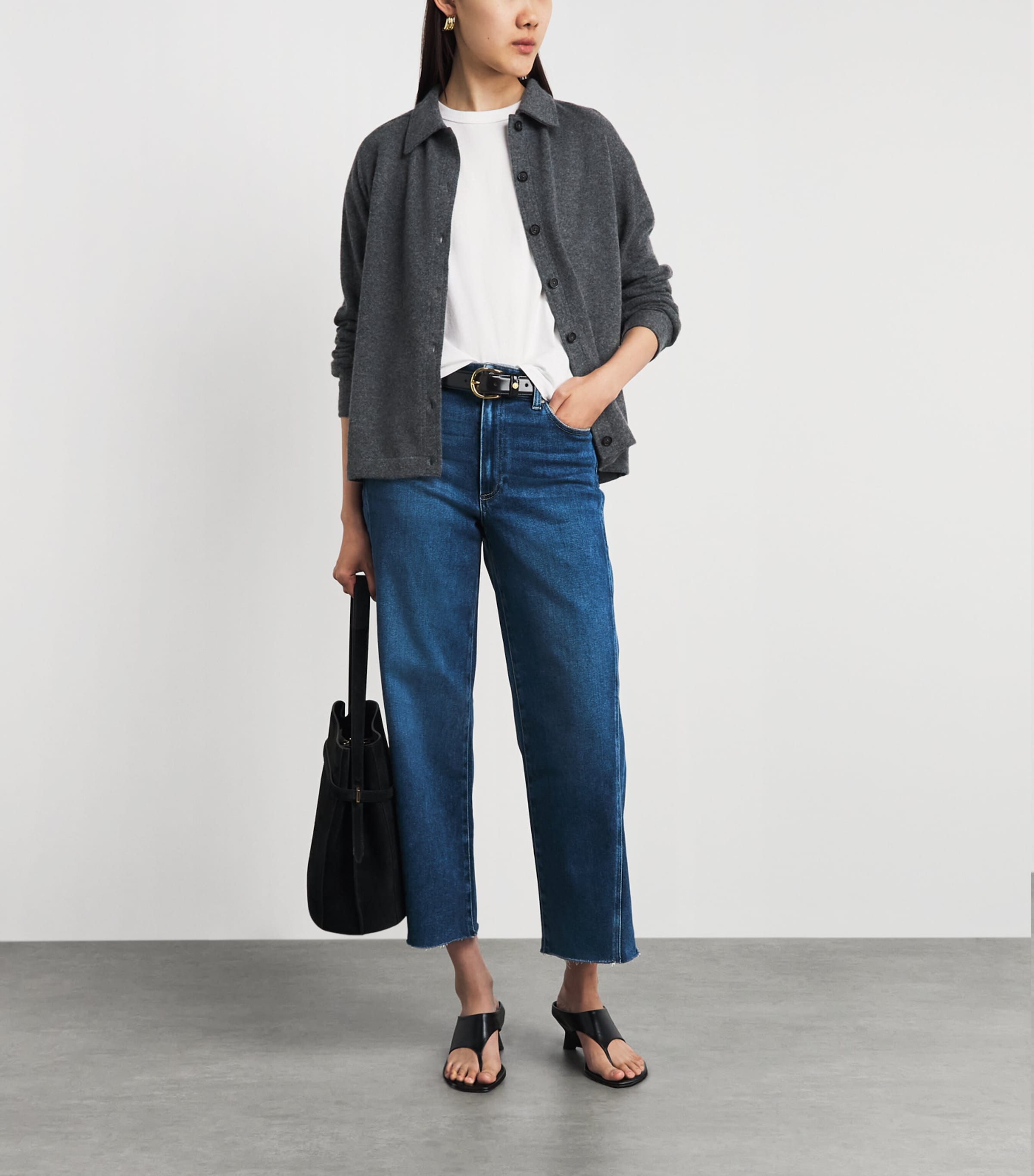 PAIGE Womens Anessa Wide-Leg Ankle Jeans Hollyhock Image 1