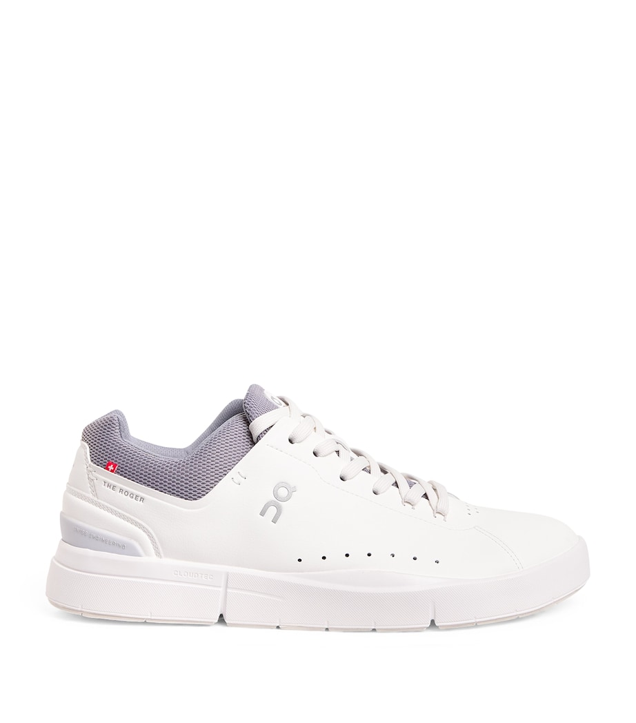 On Mens THE ROGER Advantage Trainers White|fossil Image 1
