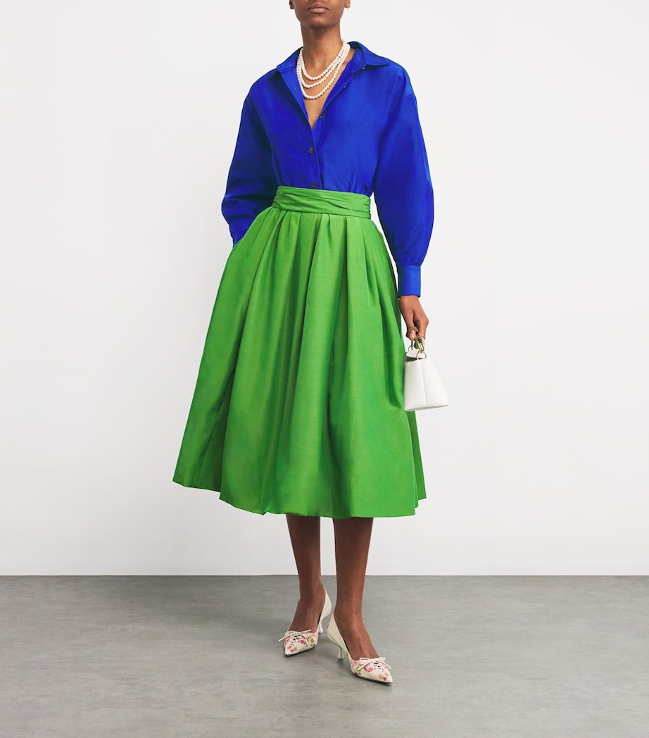 Cotton-Blend Oversized Shirt 028 ULTRAMARINE Image 2