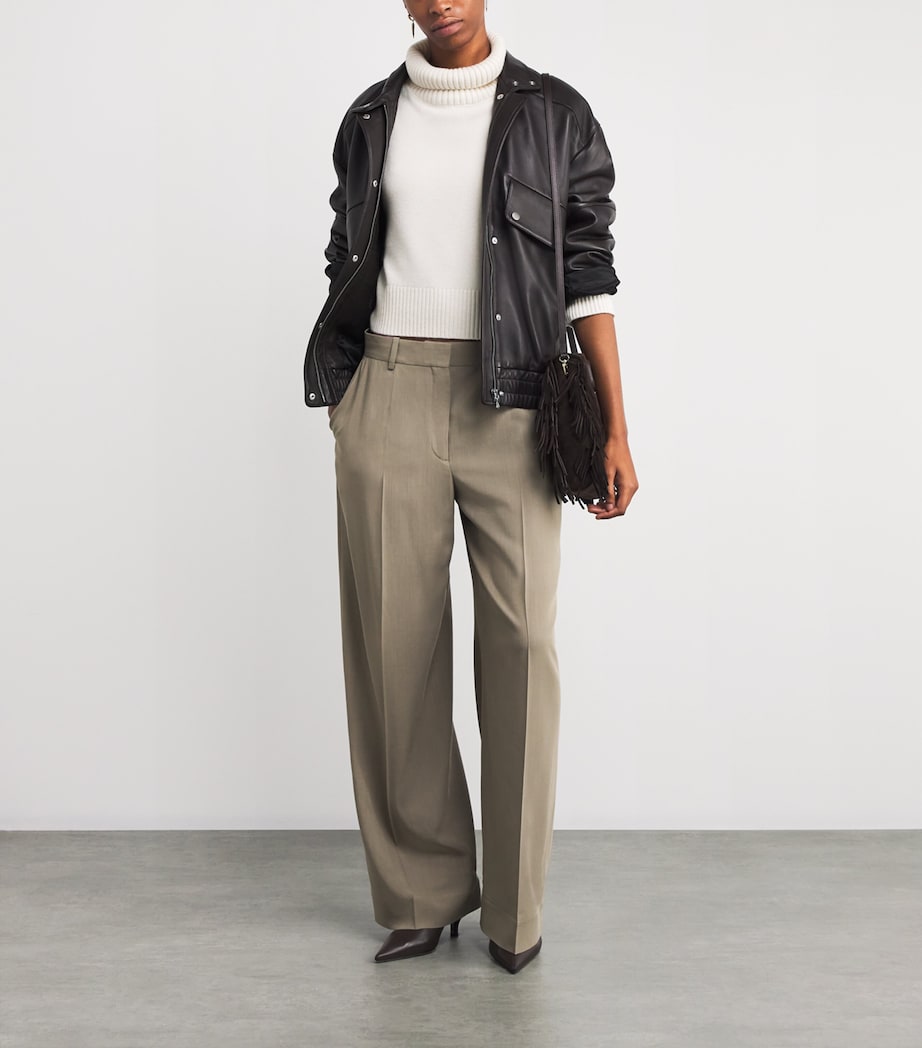 Cashmere-Blend Rollneck Sweater ECRU Image 2