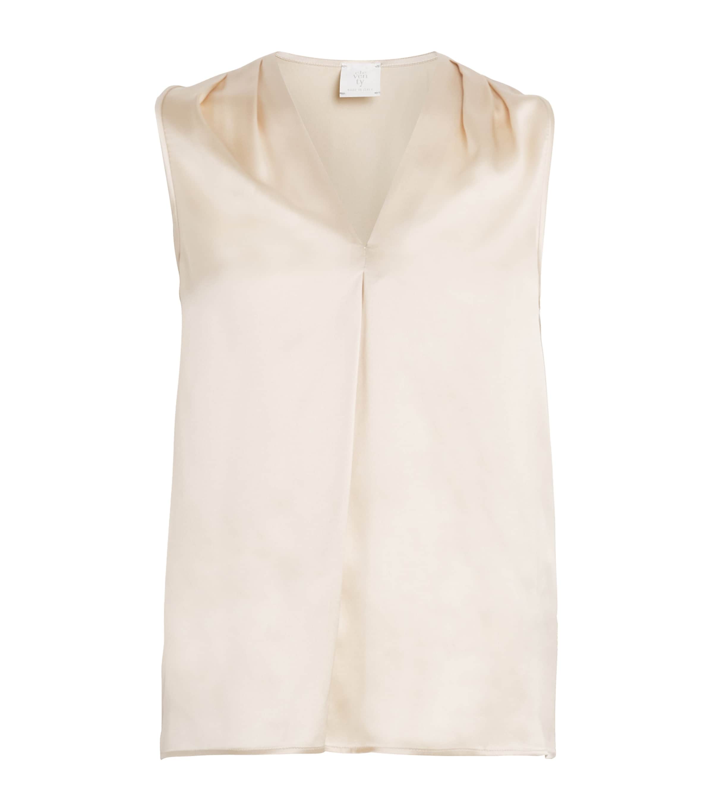 Eleventy Silk Tank Top