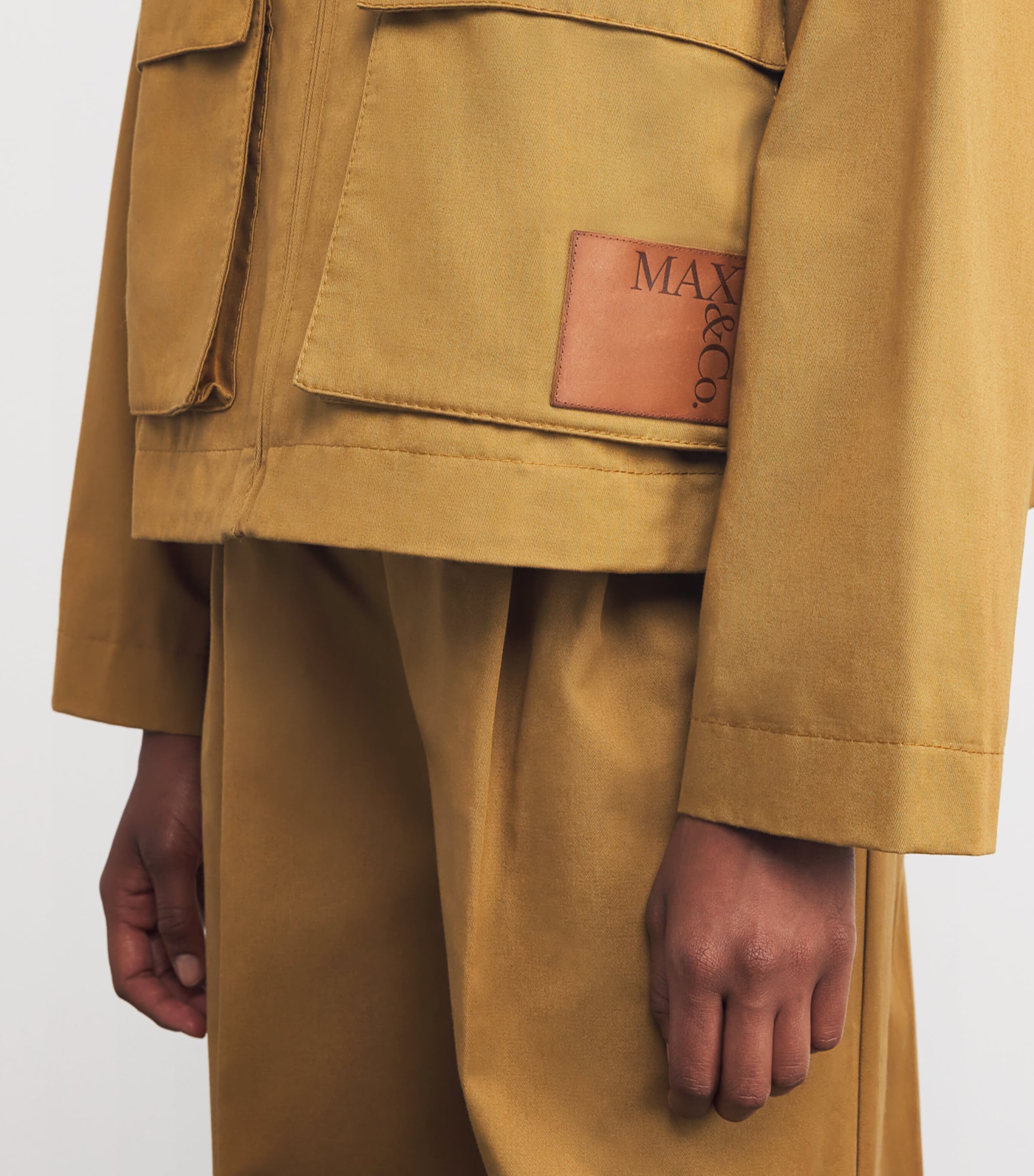 Cotton Gabardine Jacket OCHRE Image 6