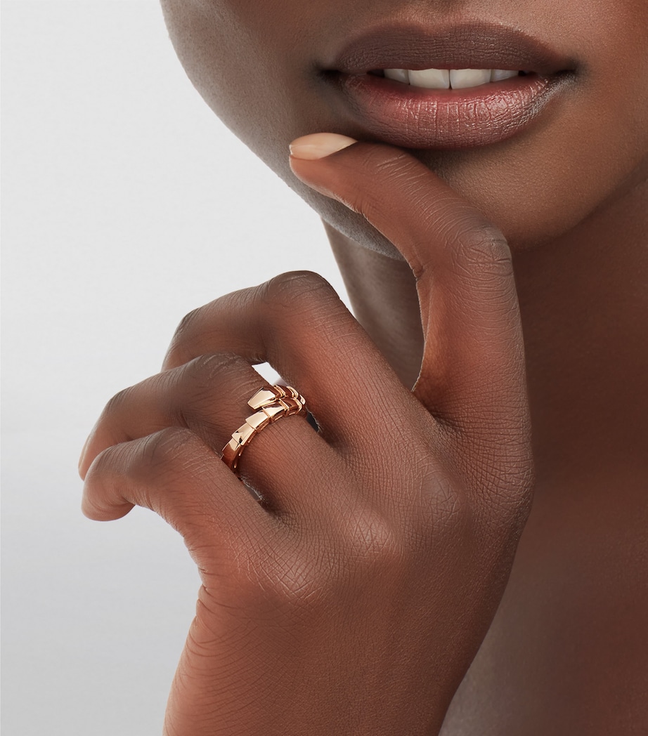 Rose Gold Serpenti Viper Ring PINK GOLD Image 8