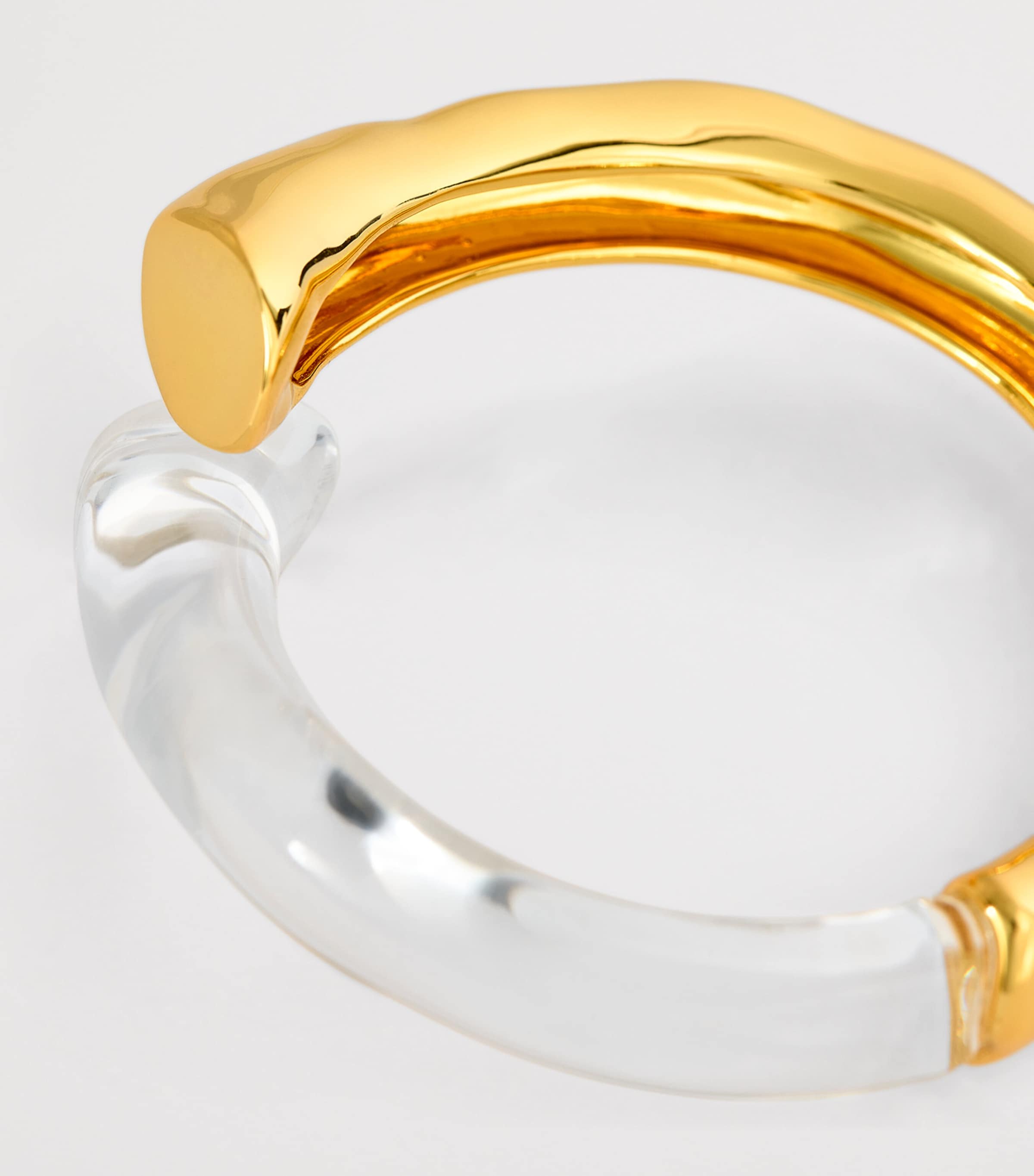 Alexis Bittar Gold-Plated and Lucite Cuff No Color Image 4