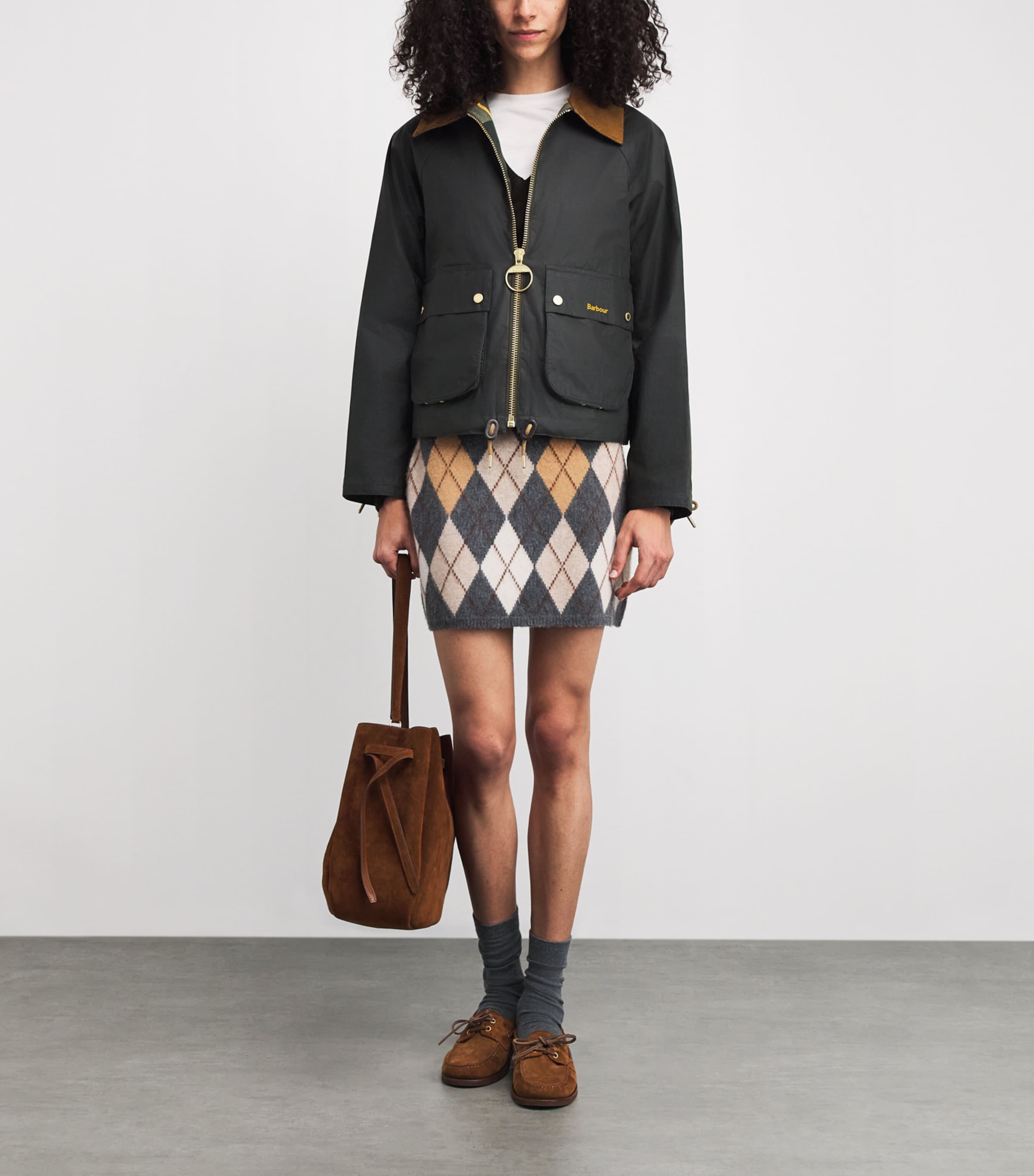 Waxed Marron Jacket FERN/ANCIENT Image 2