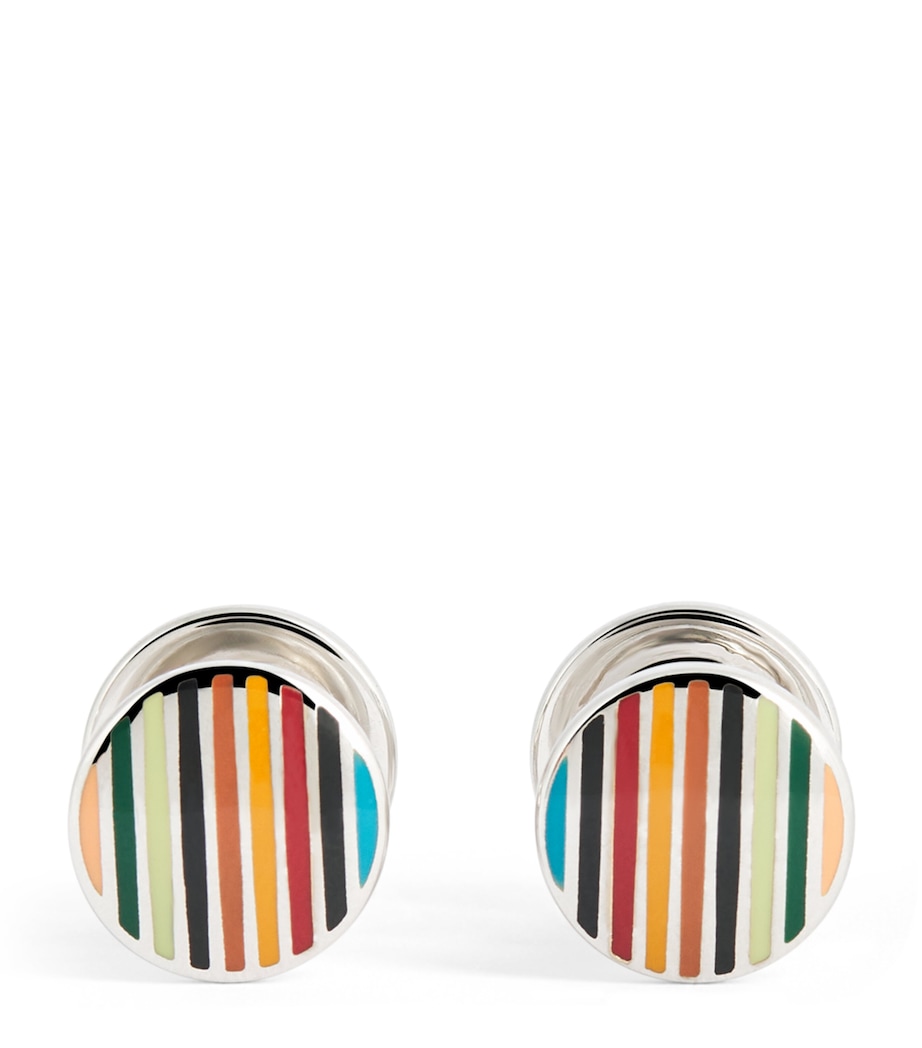 Signature Stripe Cufflinks 92_MULTI COLOURED Image 1