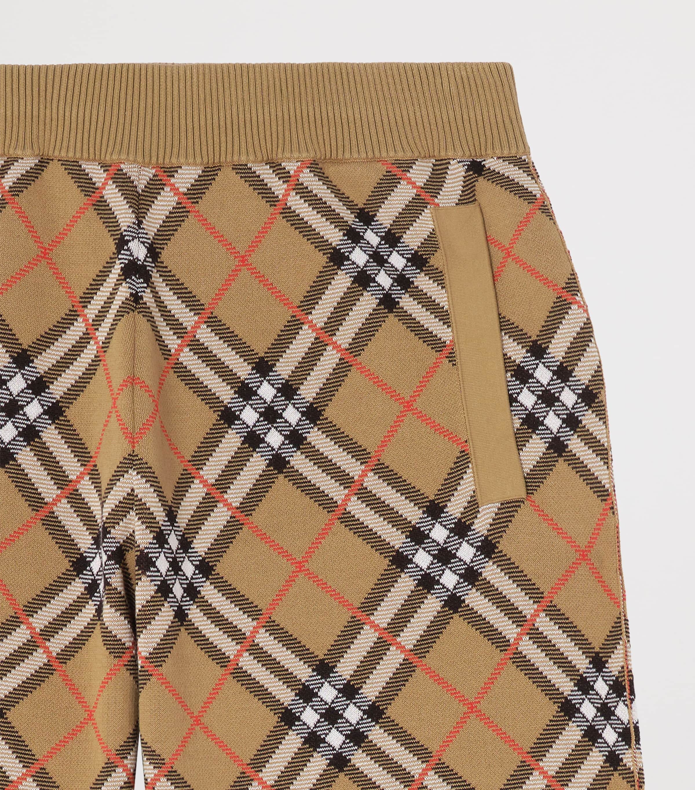 Burberry Mens Check Shorts Sand Ip Check Image 2