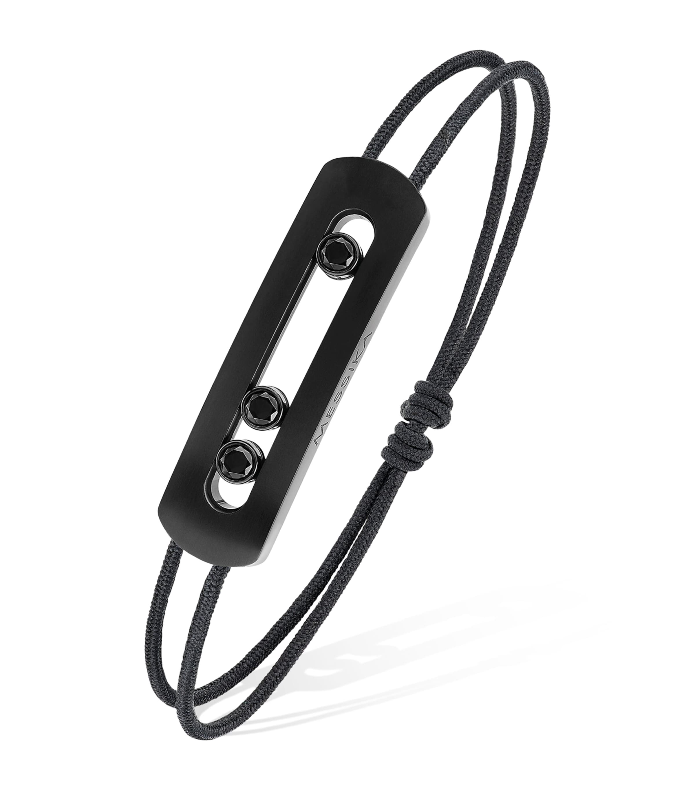 Black Titanium and Diamond Move Bracelet TITANIUM BLACK Image 1