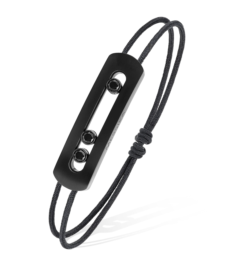 Black Titanium and Diamond Move Bracelet TITANIUM BLACK Image 1