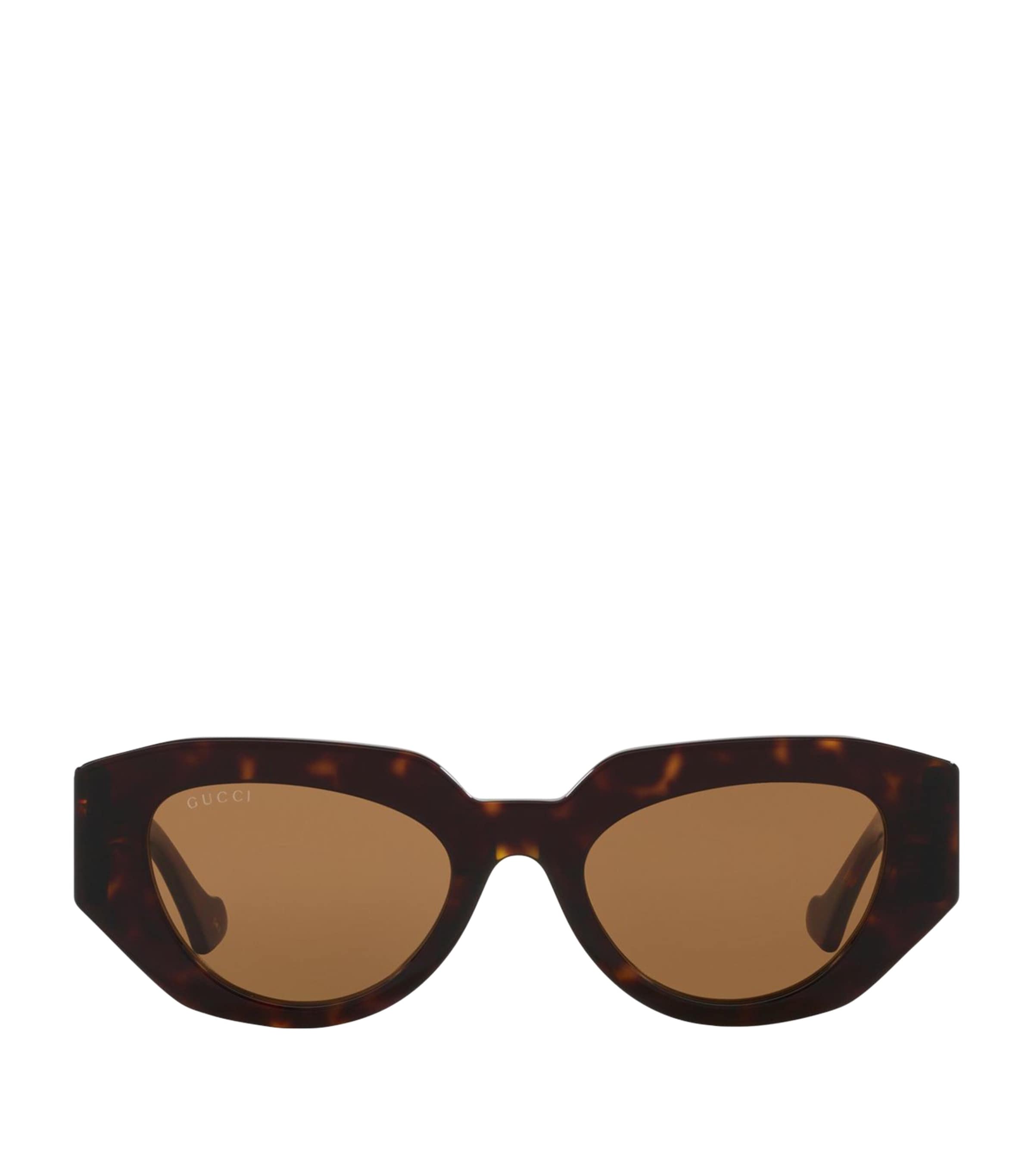 Gucci Womens Brown Gg1421s Rectangle-frame Acetate Sunglasses In Brown