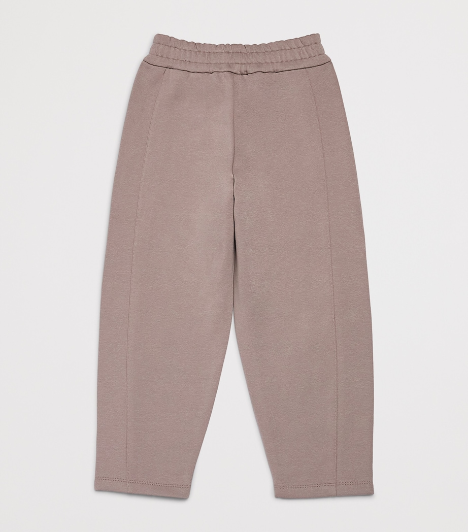 Emporio Armani Kids Crochet-Trim Sweatpants (4-14 Years) Etherea Image 2