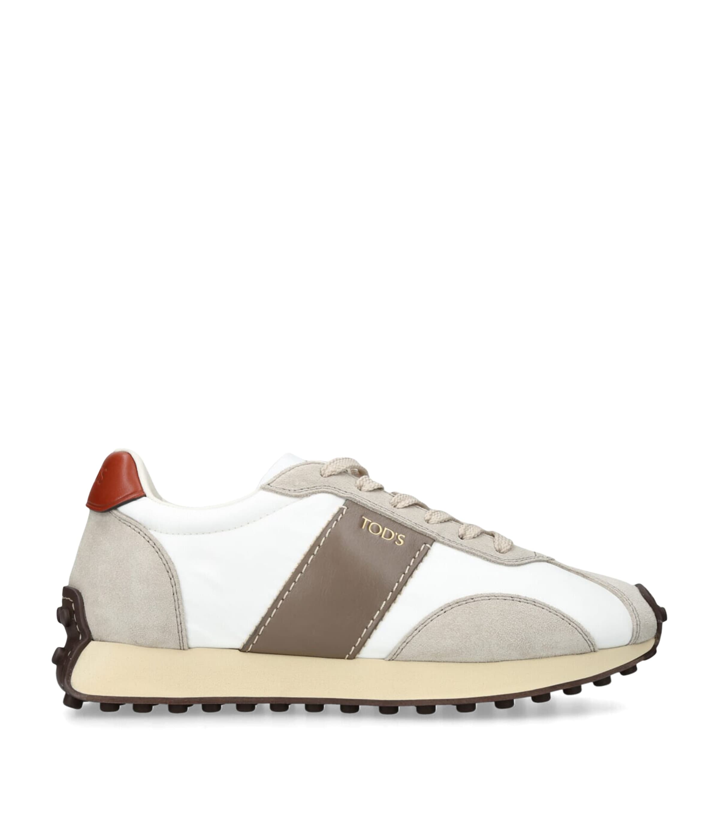 Shop Tod's Sportiva Active Sneakers In Beige