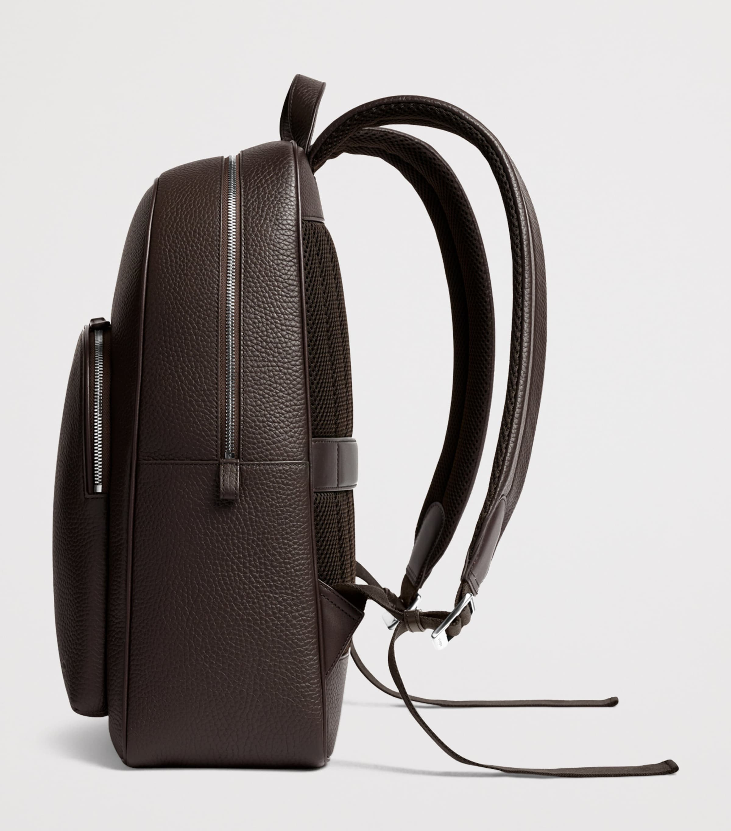 Carl Friedrik Leather Ayrton Backpack Chocolate Image 3