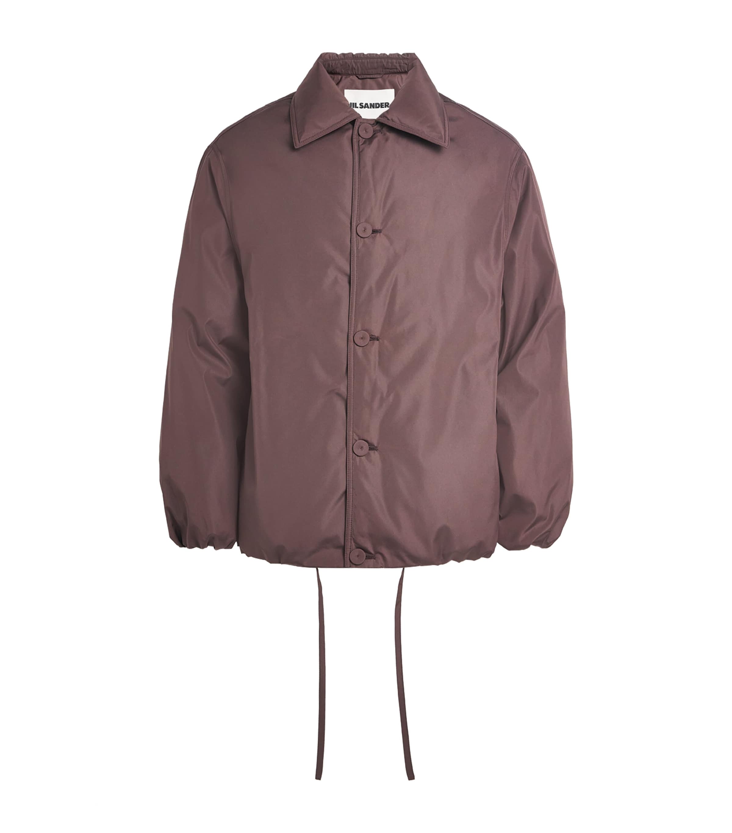 『Jil Sander』ロゴパッチ ドローストリング パーカー Jil Sander ドローストリング パーカー | ホワイト | FARFETCH JP