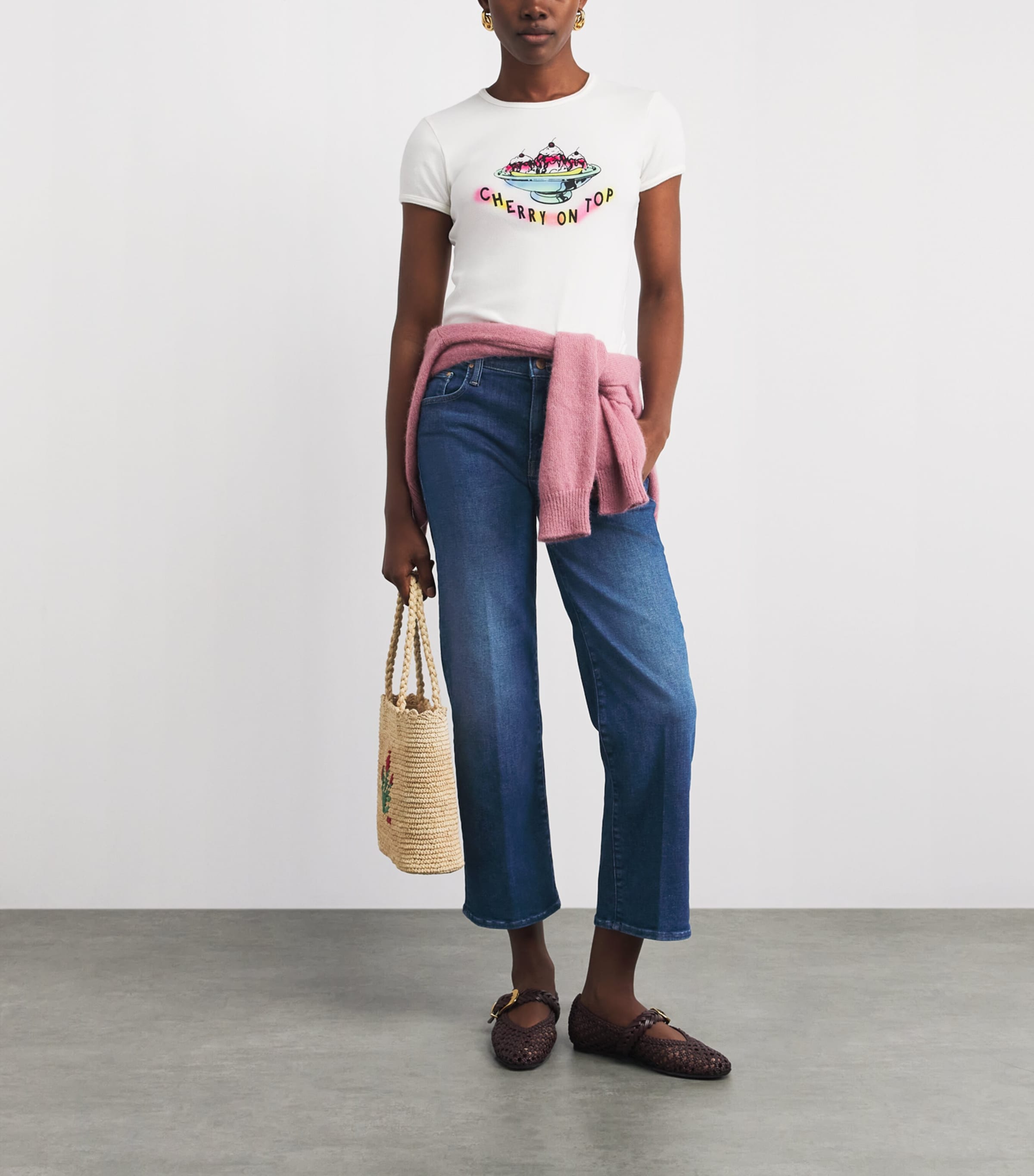 MOTHER Womens The Rambler Zip Ankle Jeans Cdf Catch My Dr Image 2