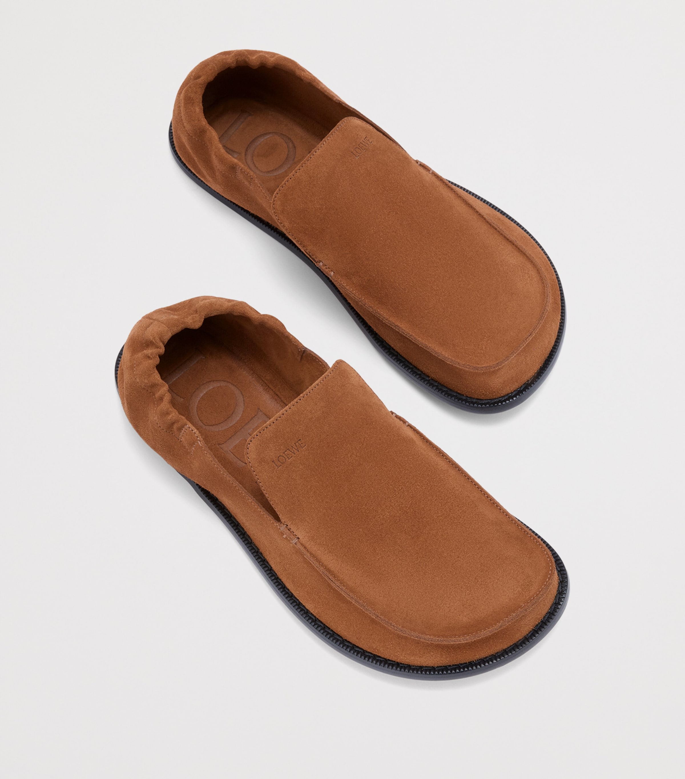 Suede Flex Loafers CHOCOLATE Image 4