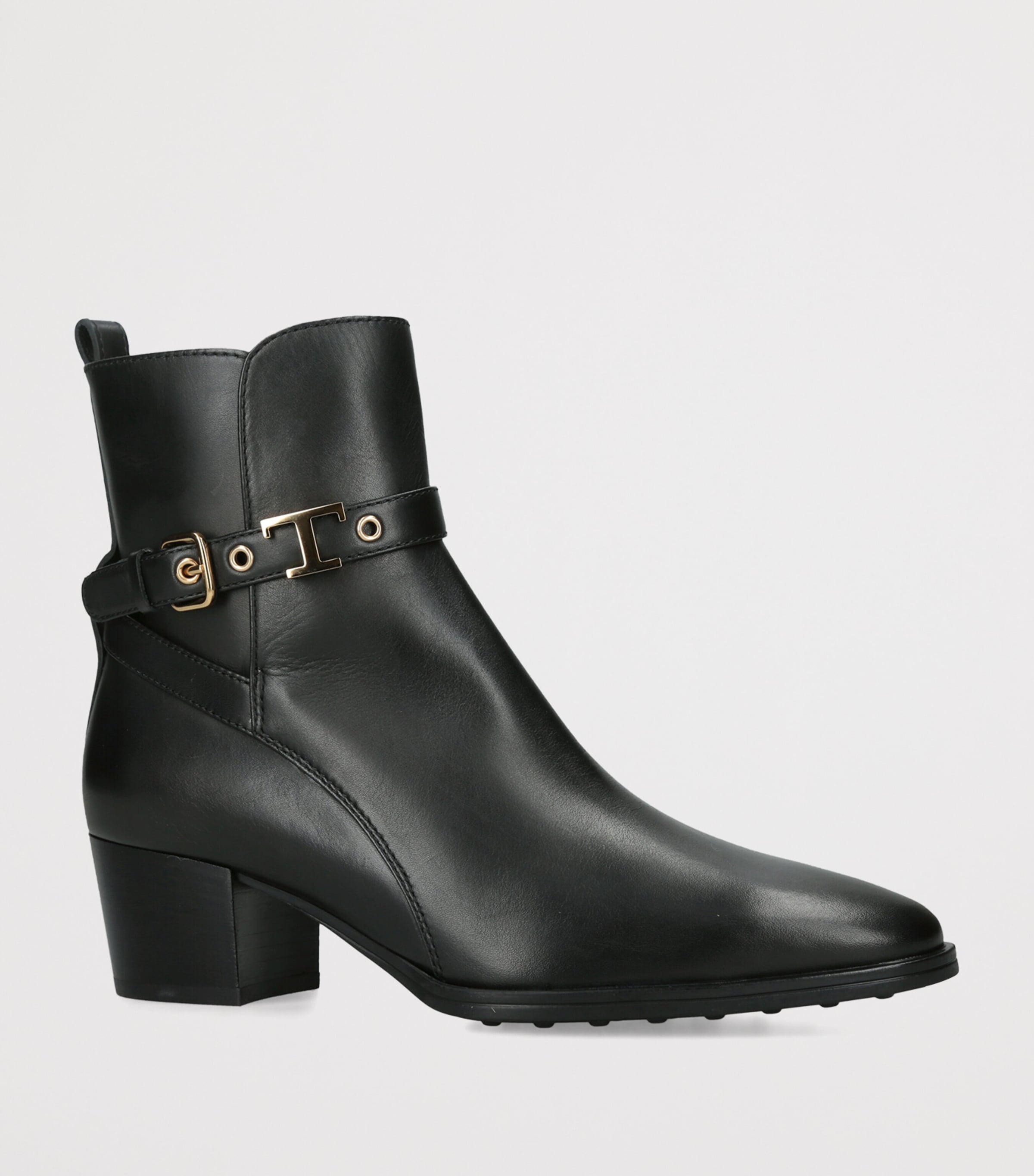 Tod's Leather Gomma Ankle Boots Black Image 3