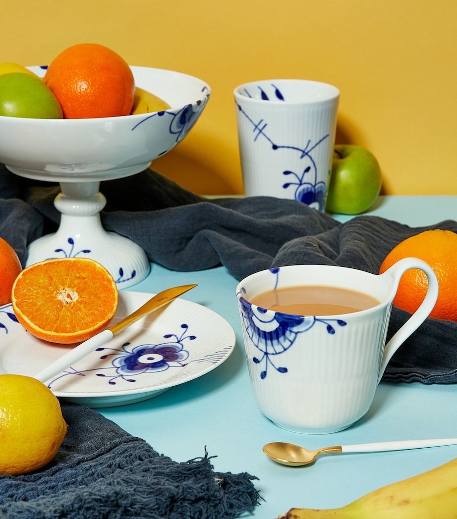 Blue Fluted Mega High-Handle Mug (330ml) BLUE Image 3