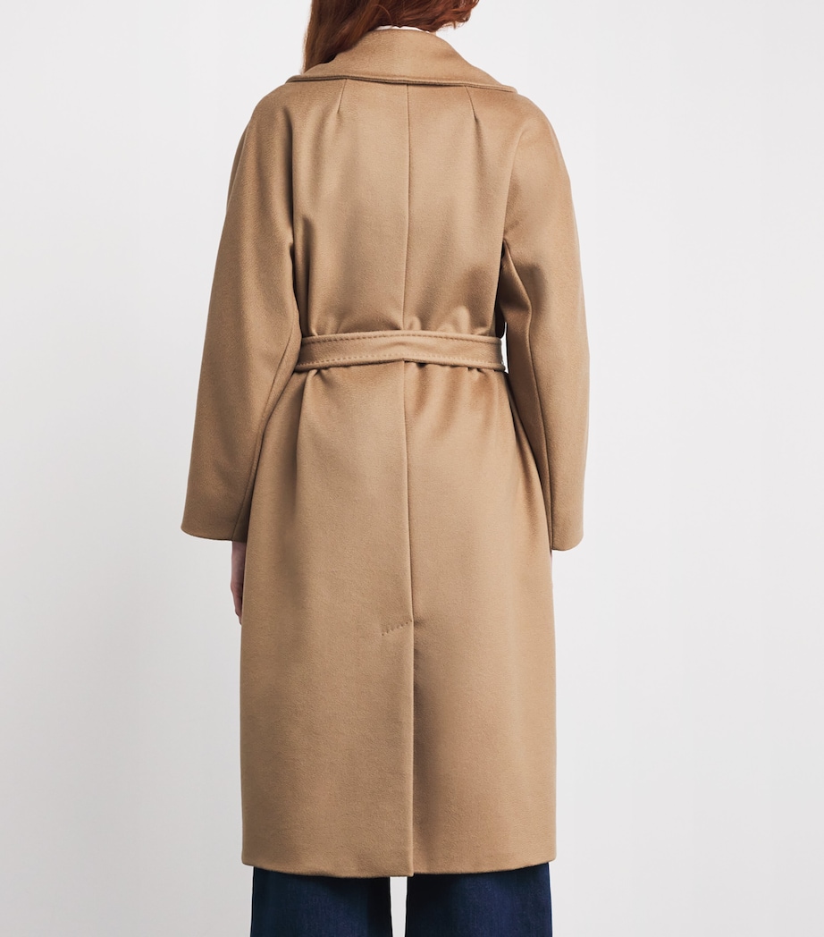 Virgin Wool Double-Breasted Coat CAMEL Image 4