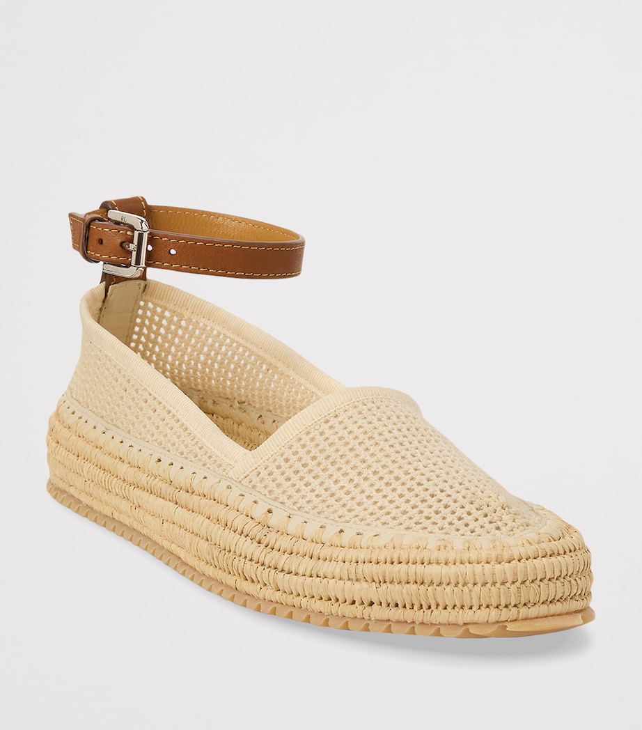 Mesh Astred Flat Espadrilles LUX CREAM/RL GOLD Image 2