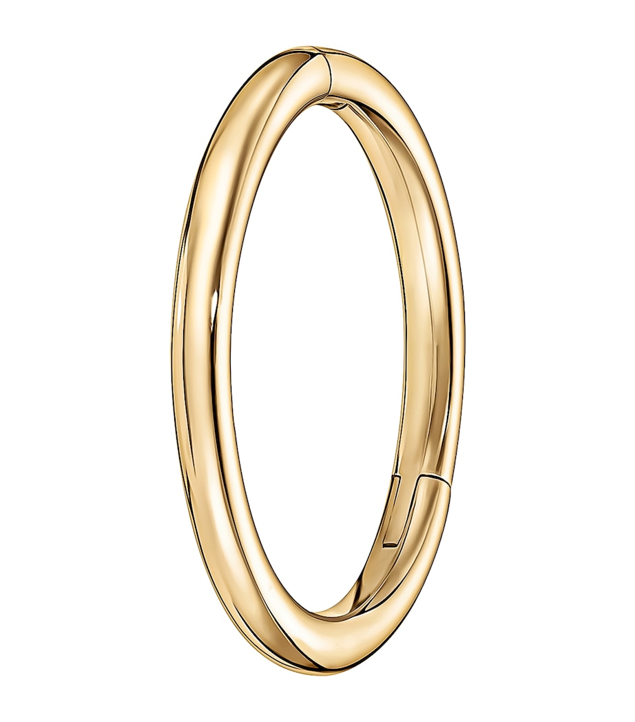 Gold Single Hoop Earring (8mm) YELLOW GOLD Image 1