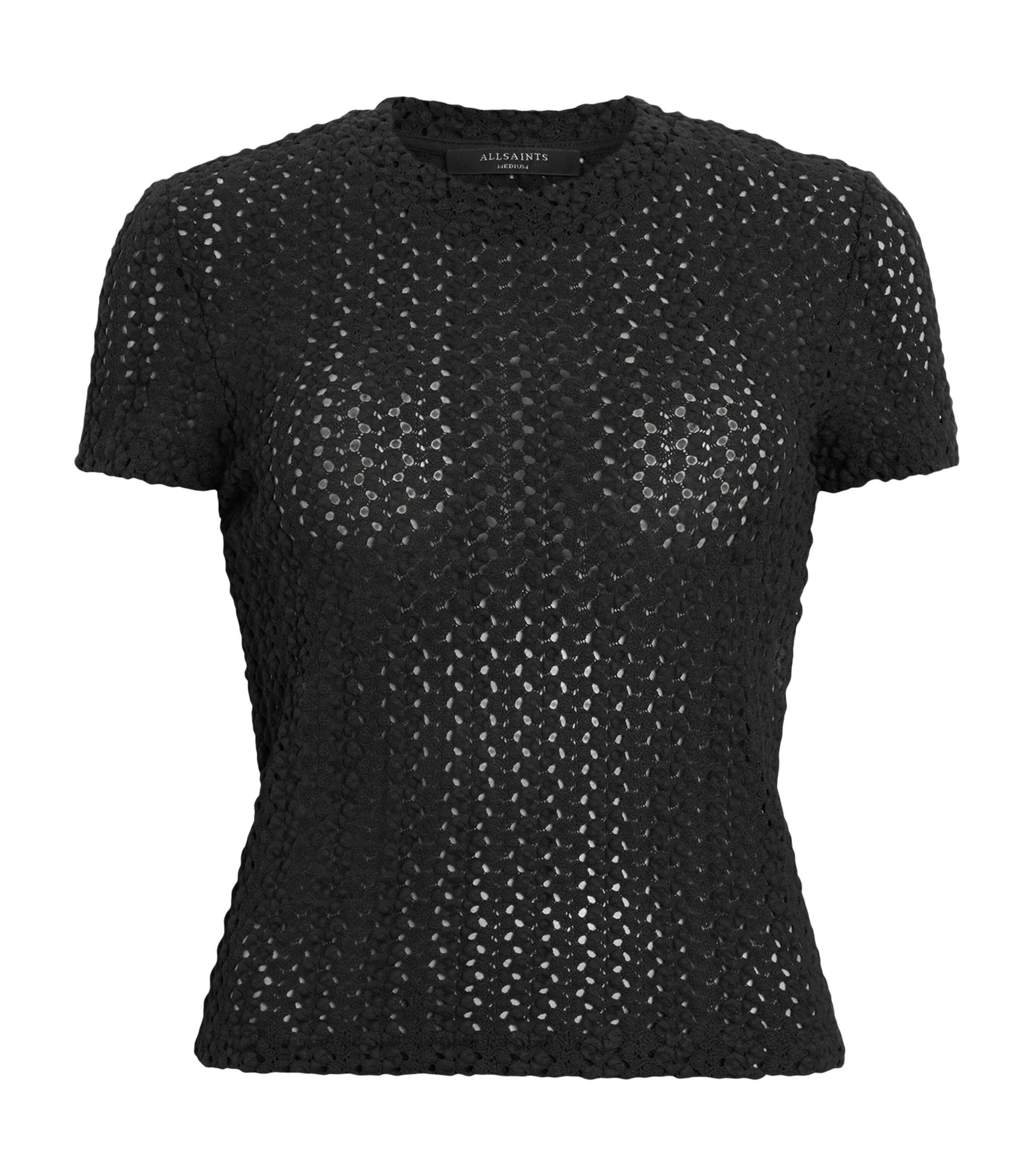 ALLSAINTS CROCHET KARMA STEVIE T-SHIRT 