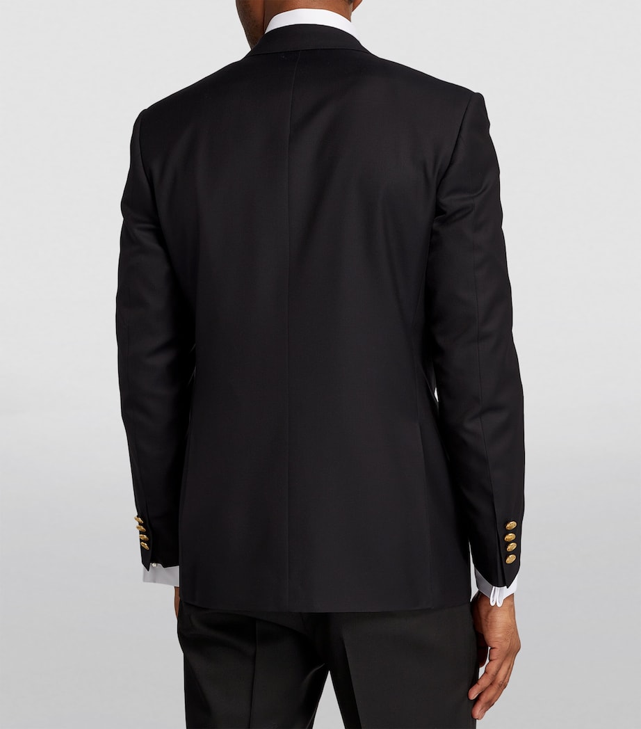 Wool Single-Breasted Suit Jacket 31 NAVY Image 4