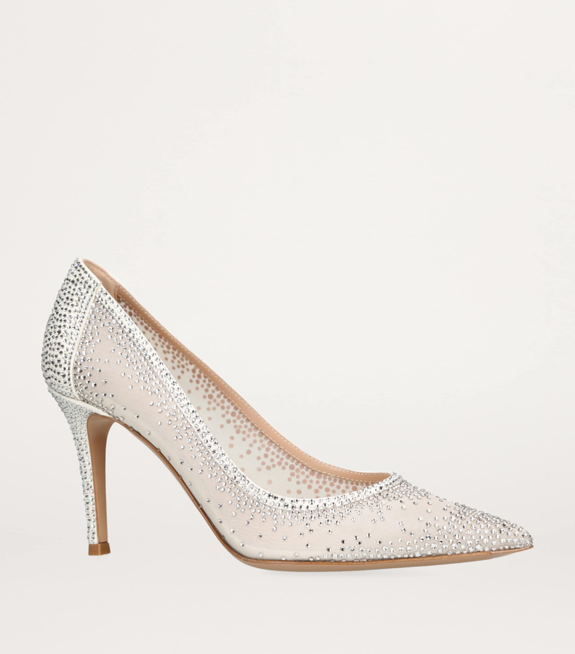 Gianvito Rossi Embellished Rania Pumps 85 Beige Image 3
