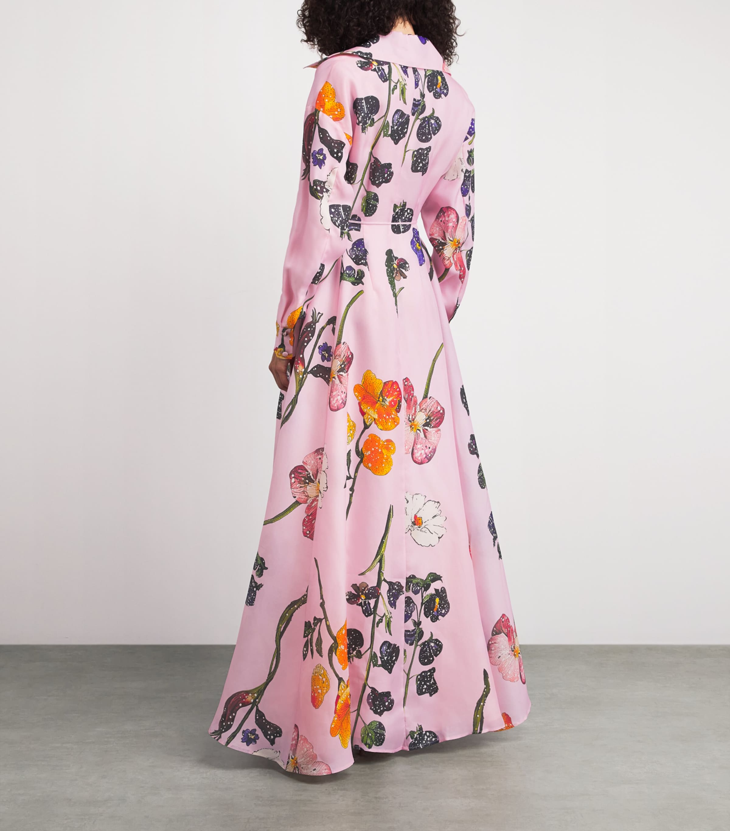 LEO LIN Womens Silk Floral Josephine Maxi Gown Wildbloom Image 4
