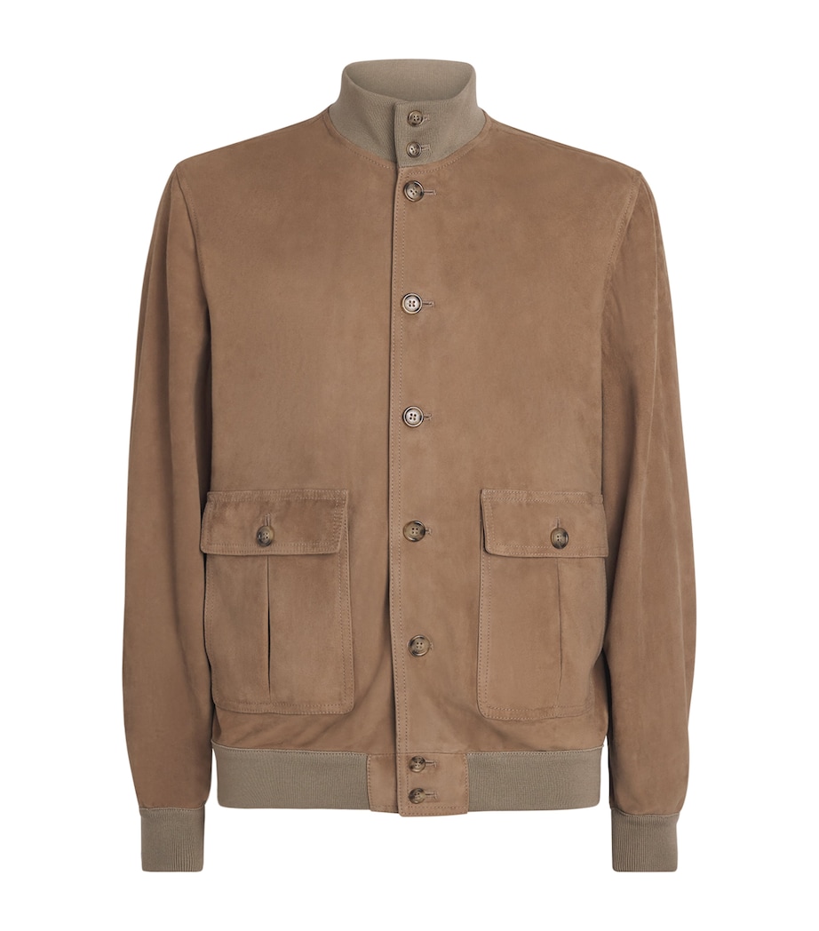 Valstar Mens Suede Valstarino Bomber Jacket Image 1