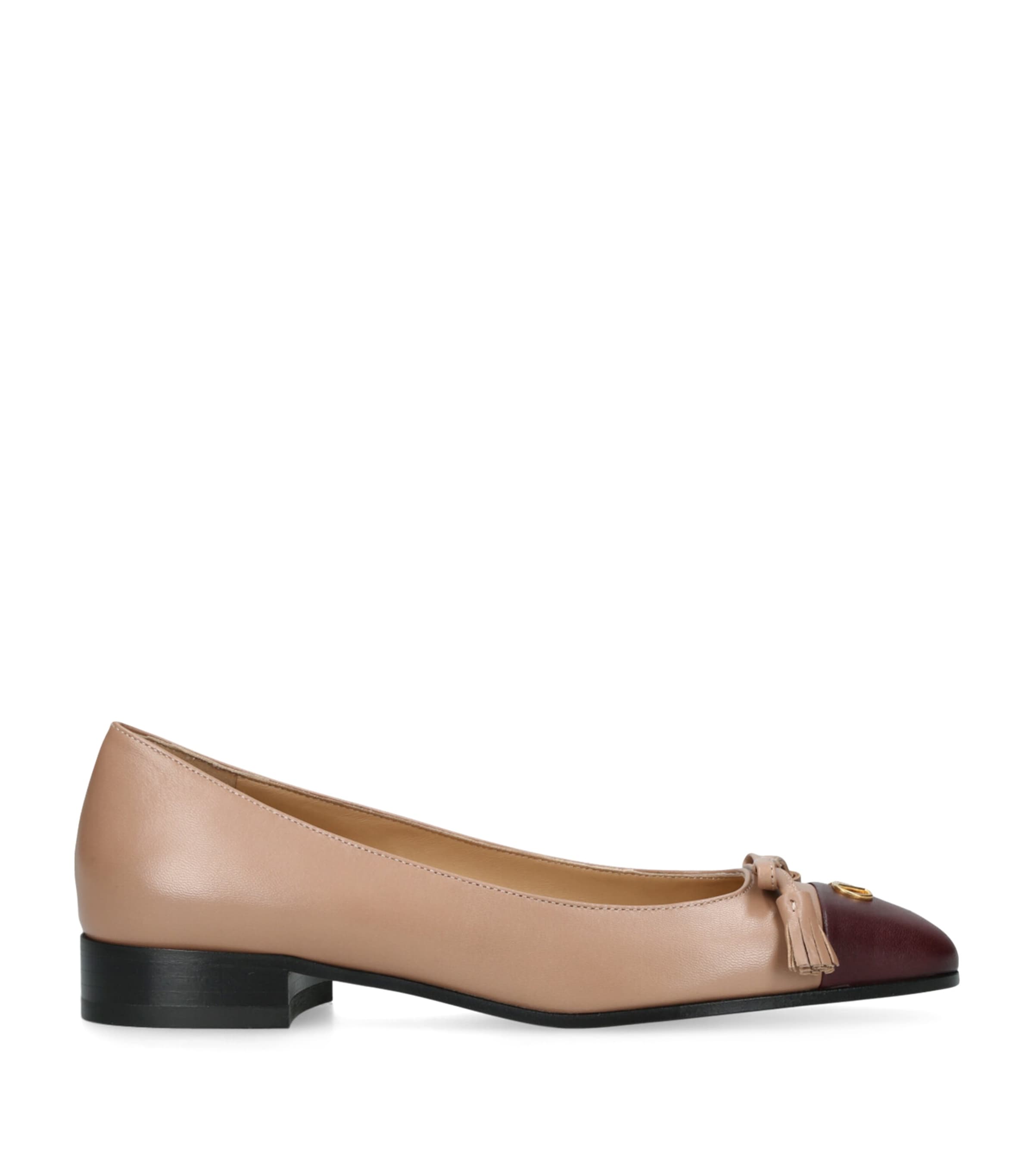 Leather Valet du Roi Ballet Flats PINK COMB Image 1