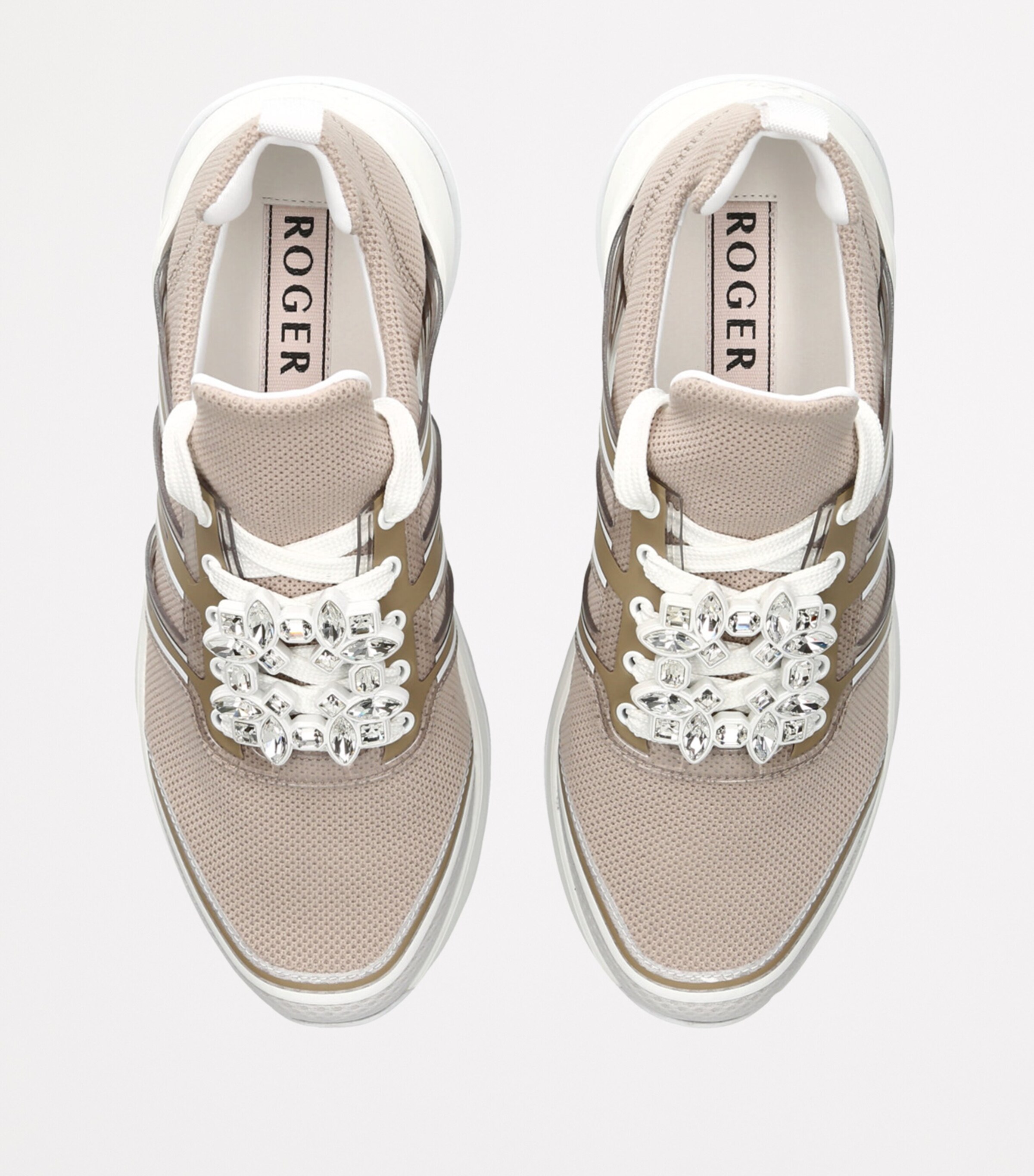 Embellished Viv Run Sneakers TAUPE COMB Image 4