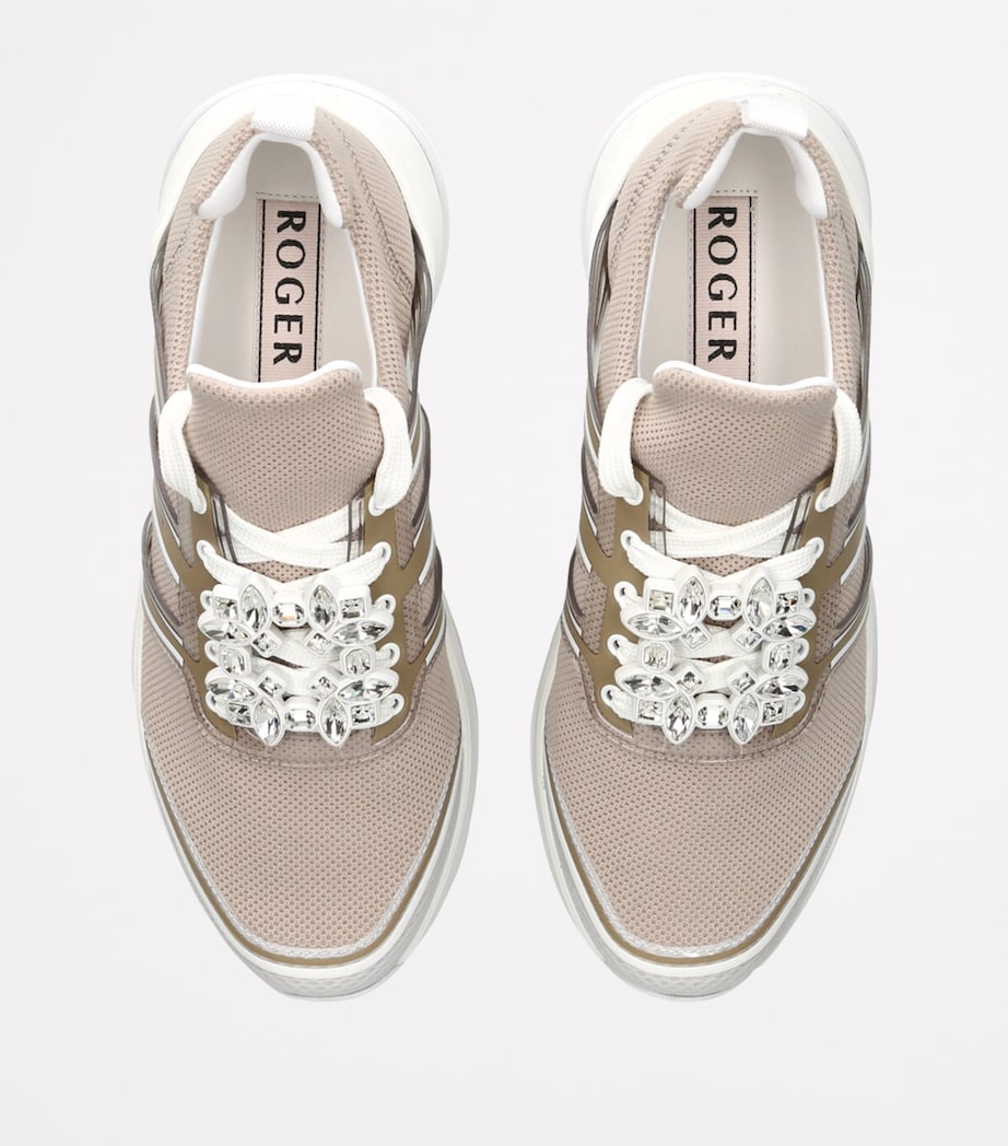 Embellished Viv Run Sneakers TAUPE COMB Image 4