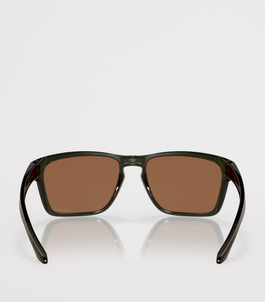 Oakley Sylas Rectangle Sunglasses Green Image 4