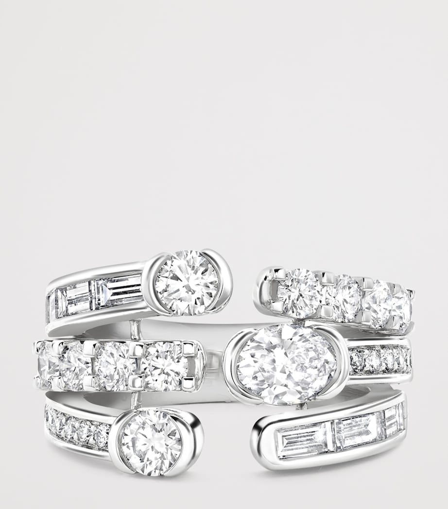 Boodles Platinum and Diamond Play of Light Ring Platinum Image 3