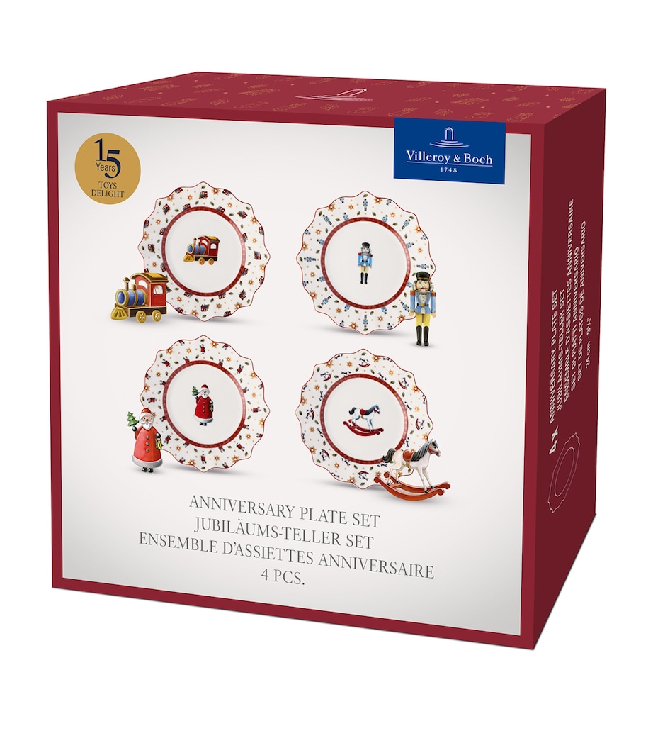 Porcelain Toy's Delight Anniversary Plates (Set of 4) MULTI Image 8