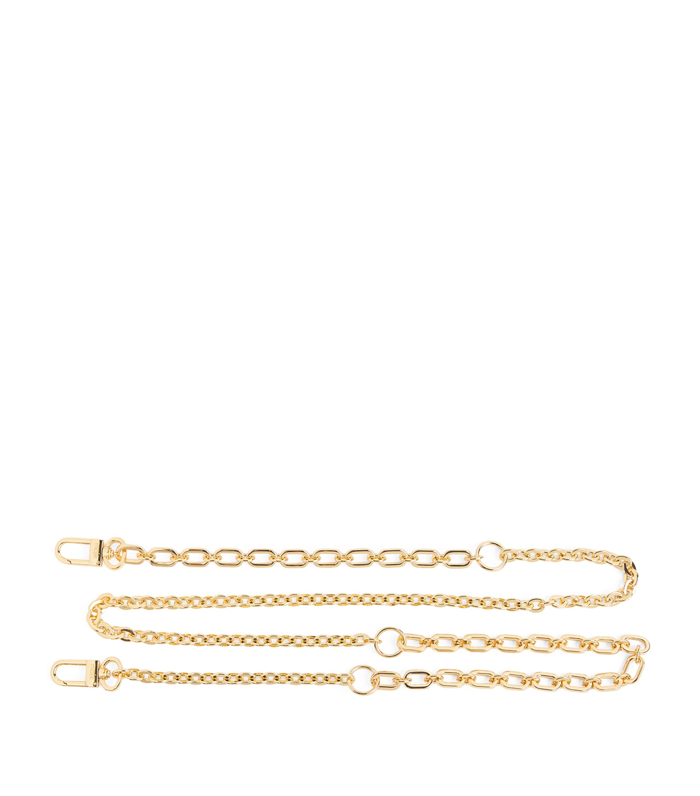 Maje Gold-Tone Chain Shoulder Strap Gold Image 1
