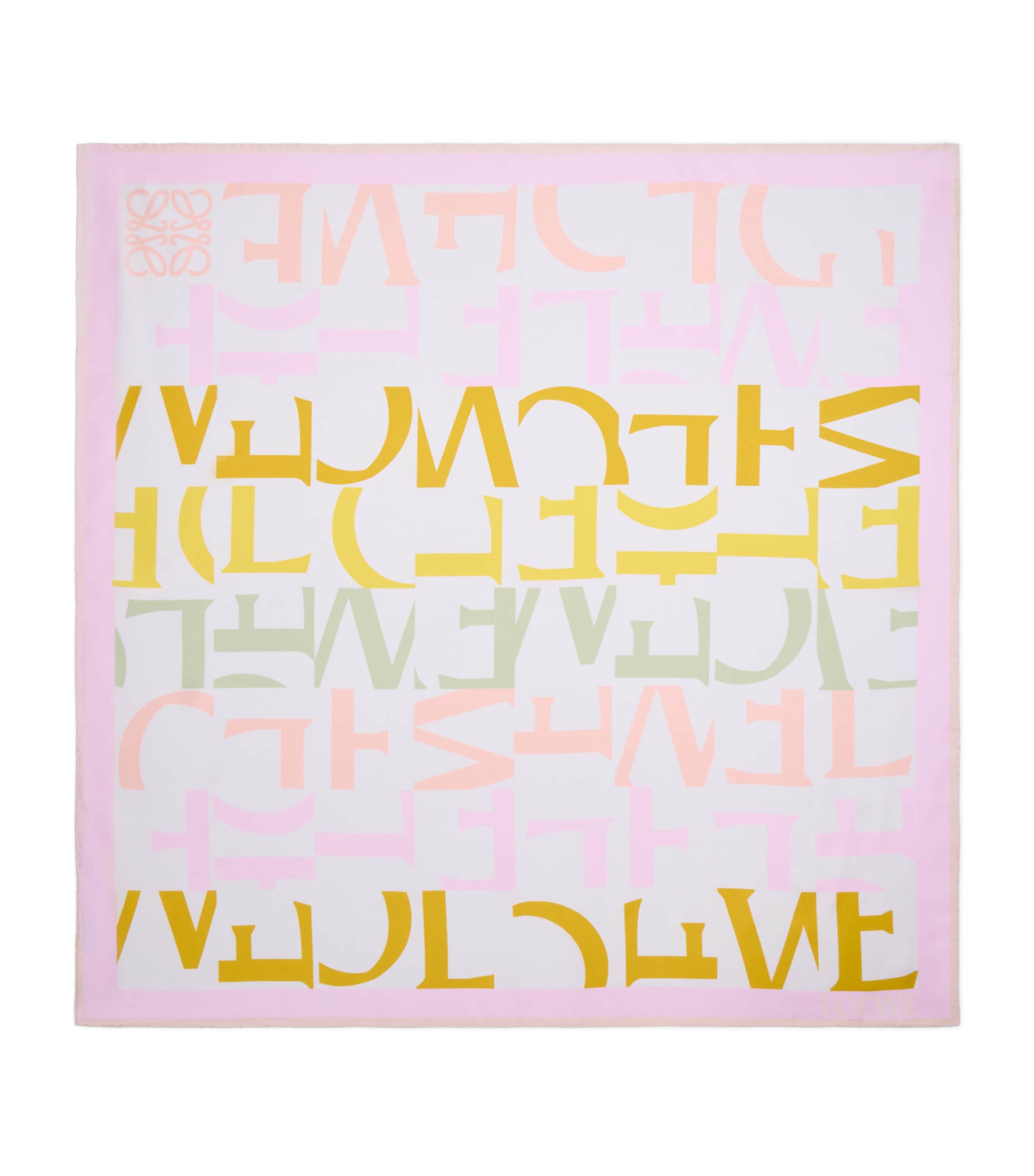 Silk Double-Face Scarf PINK/YELLOW Image 1