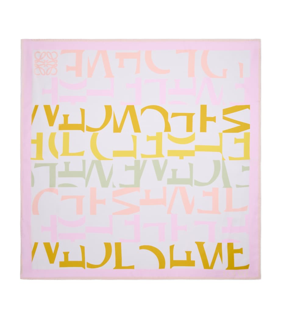 Silk Double-Face Scarf PINK/YELLOW Image 1