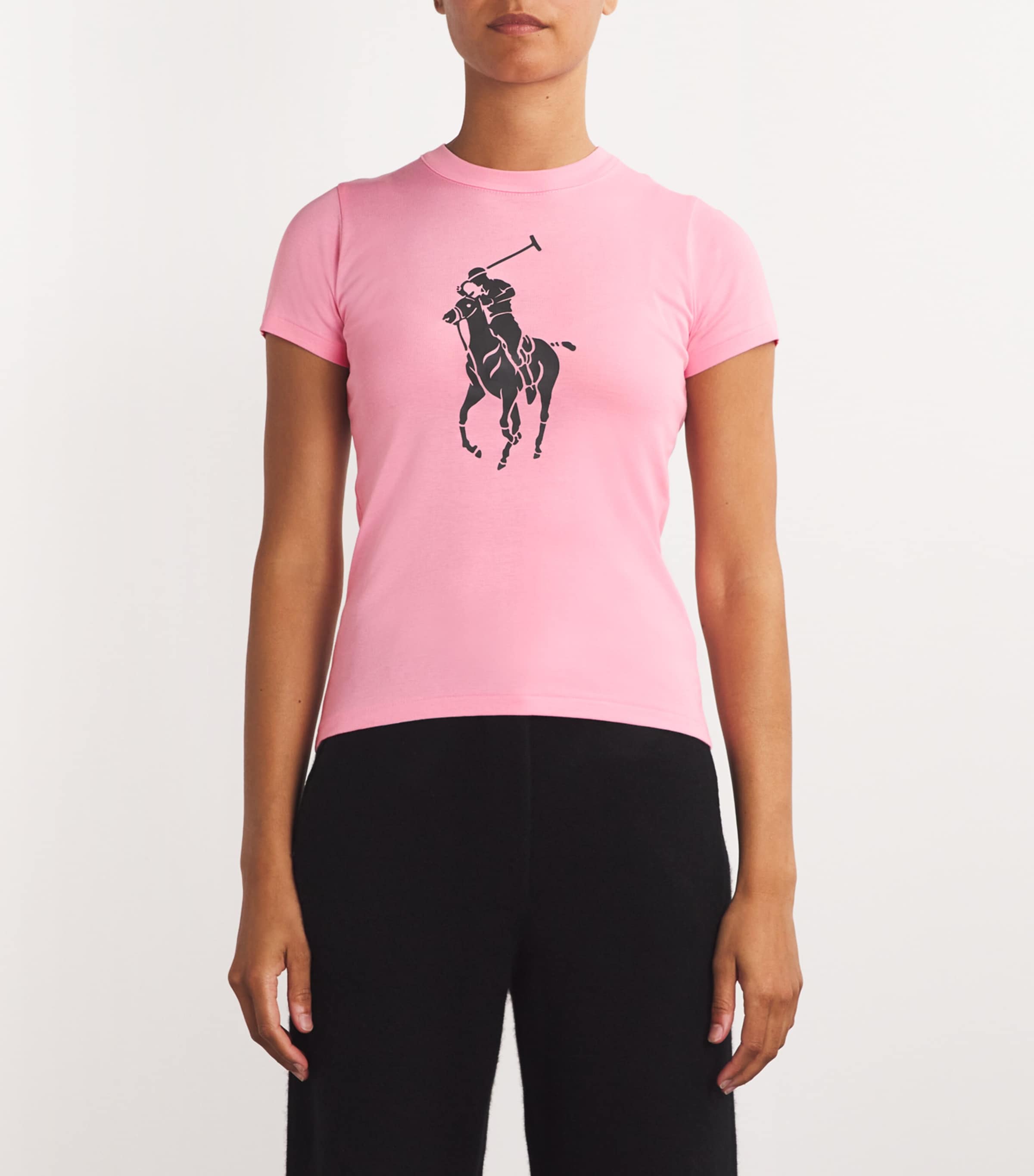 Polo Ralph Lauren Pink Cotton Polo Pony T-Shirt | Harrods US