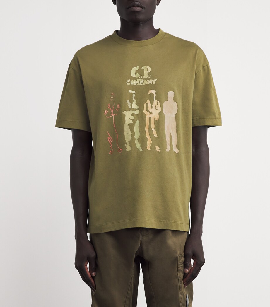 Cotton Logo T-Shirt 652 CAPERS Image 3