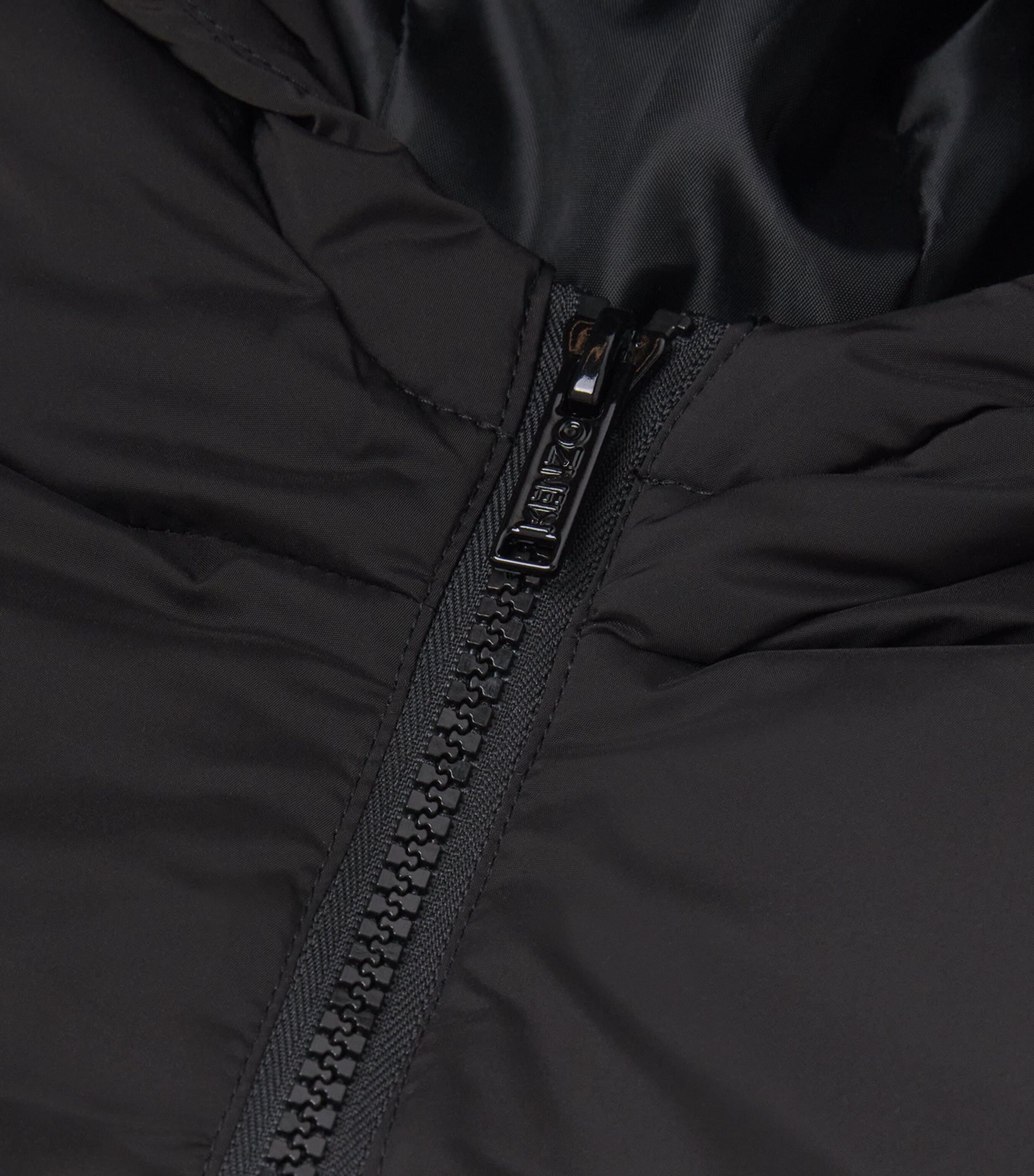 Tiger Logo Puffer Jacket (2-14 Years) BLACK Image 3