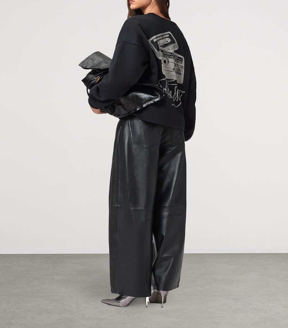 Reel Print Lila Sweatshirt WASHED BLACK Image 6