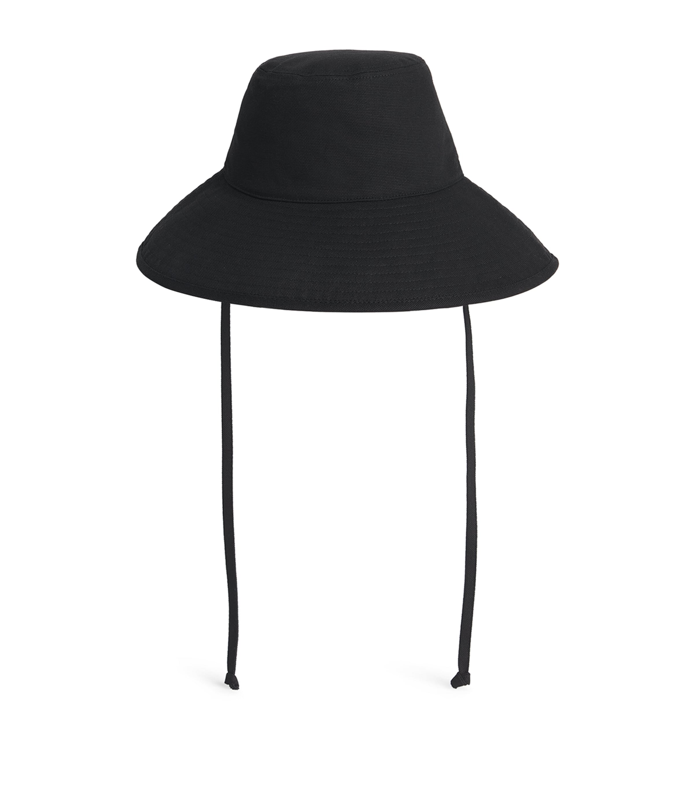 Lack Of Color Cotton Canvas Holiday Bucket Hat In Black