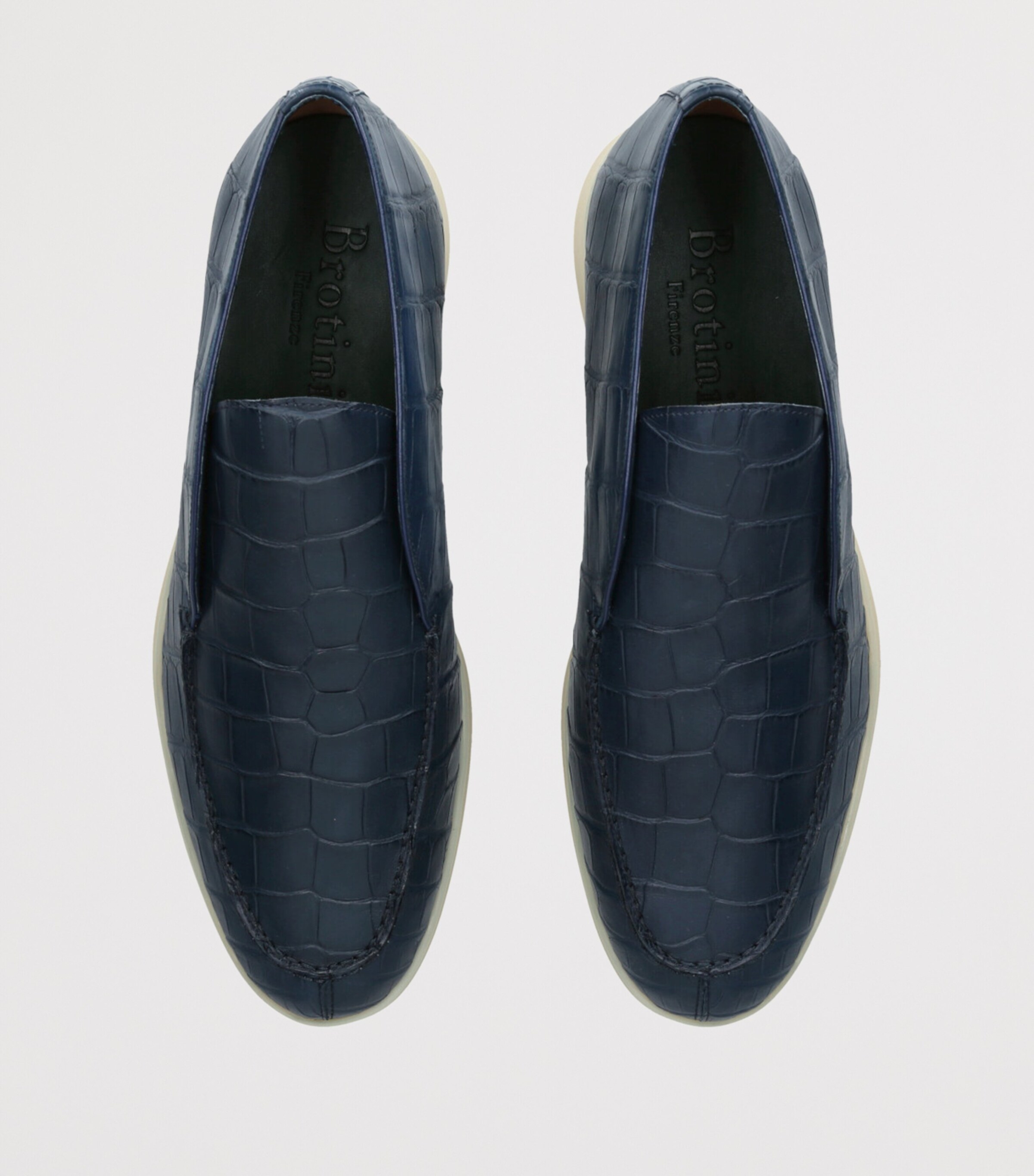 Alligator Skin Ankle Boots NAVY Image 4